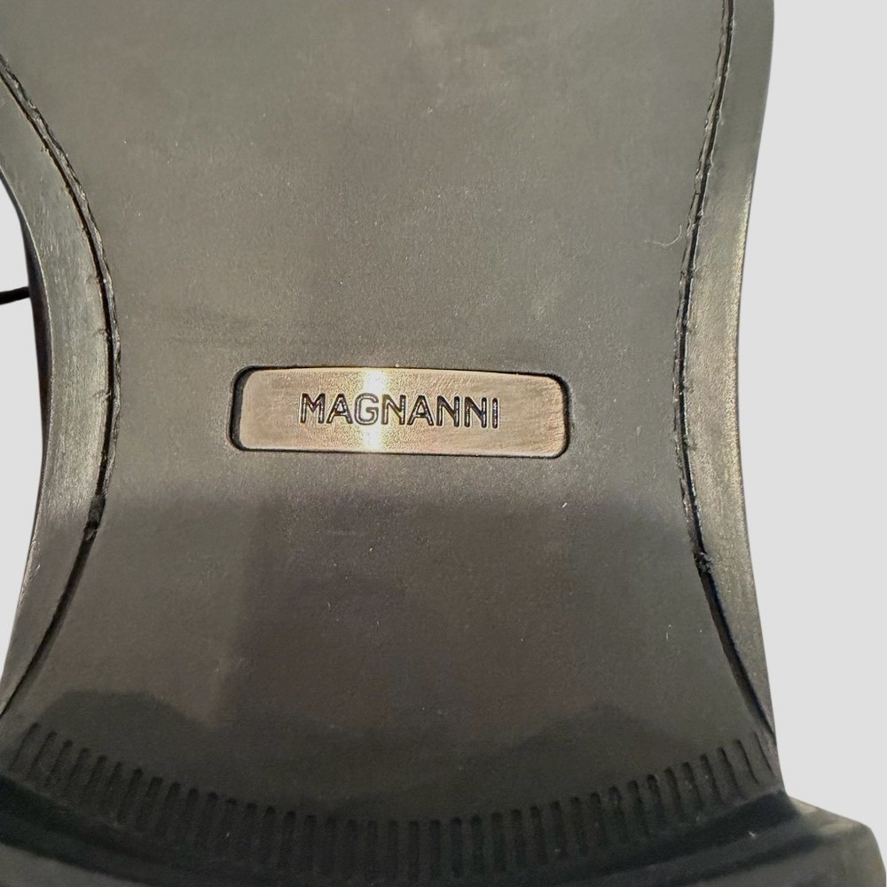 Magnanni Pardo Derby Oxfords Black Leather Men's 13‎ Dress Shoe Quiet Luxury - Picture 9 of 10